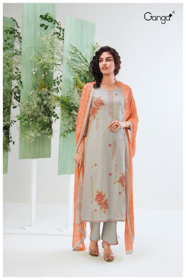 Ganga Hemani S1598 Festive Linen Designer Salwar Suit Collection